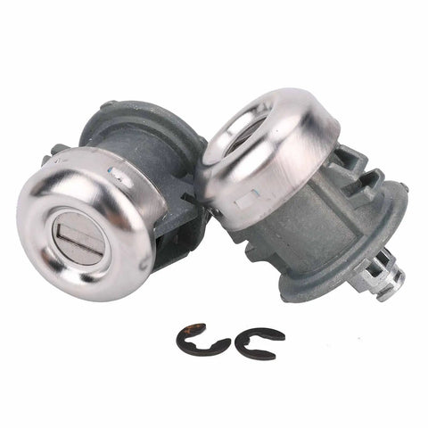Silvery Door Lock Cylinder With Key Set Replacement Kit For Ford F150 1997 2011 F250 1997 1999 F350 Super Duty 1998 2016