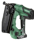 Pro Grade 18V Brushless 16 Gauge Cordless Finish Nailer with ergonomic grip, side view