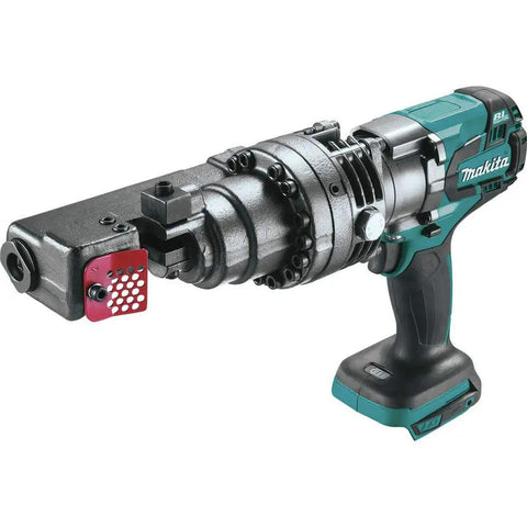 Makita XCS04Z 18V LXT Brushless Cordless Rebar Cutter with heavy-duty steel body for efficient rod cutting.