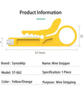 Mini Network Wire Stripper And Punch Down Cutter For Cat5 Cat5e And Cat6 RJ45 Cables, yellow tool dimensions and brand details