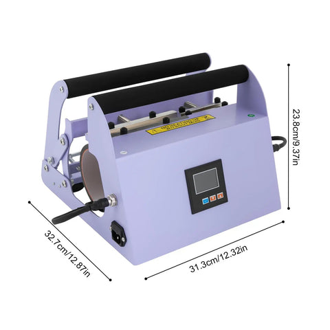 Heavy Duty 40 Oz Tumbler Heat Press Machine With Sturdy Iron Body, adjustable temperature settings up to 400F.