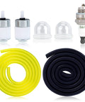 Fuel Line Kit With Primer Bulb And Tune Up Kit For MTD Troy Bilt Trimmers Bolens Yard Man Ryobi showing fuel lines and spark plug