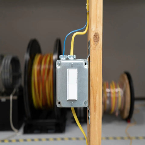 SimPull Solid Indoor 12 2 NM B Wire With Ground 50ft Coil installation in unfinished wall for residential wiring