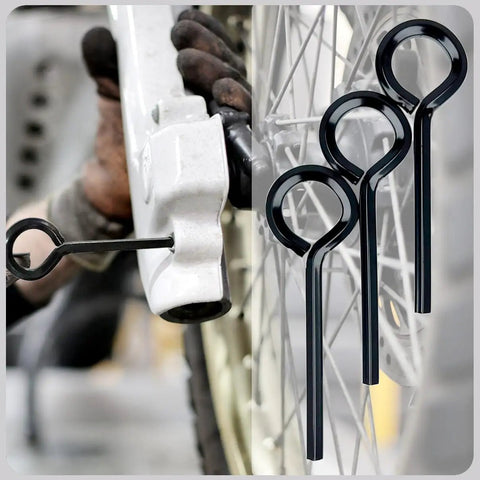 10 Pack 5 32nd Inch Standard Hex Dogging Key With Full Loop Keychain Solid Metal Allen Key Wrench Set used on machinery