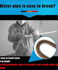 Dude, this awesome PVC Pipe Bender Spring Set And PPR Thread Repair Drill Bit Kit shows a manual bend test on a water pipe.