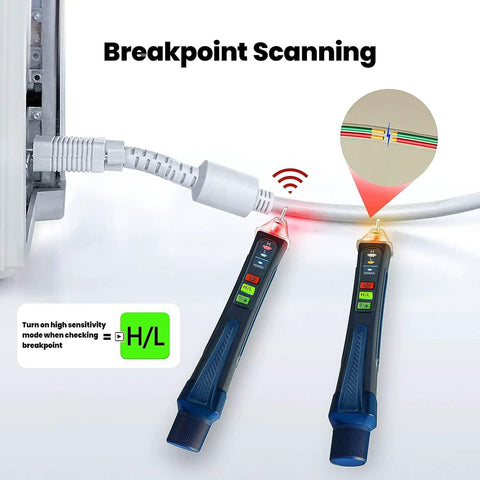 Non Contact Voltage Tester With Alarm And Flashlight LCD Display Dual Range Sniffer for electrical wiring and breakpoint scanning