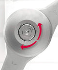 Close-up of adjustable tension knob on Soft Close Cabinet Lid Stay Hinge For Kitchen Wardrobe Cupboard Door Open Upward Or Downward