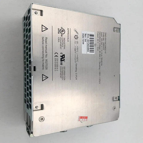 Switching Power Supply PS 1A AC 24V DC 10A Replacement Part 2866323 Tested For Industrial Equipment And Electronics Projects, metal housing
