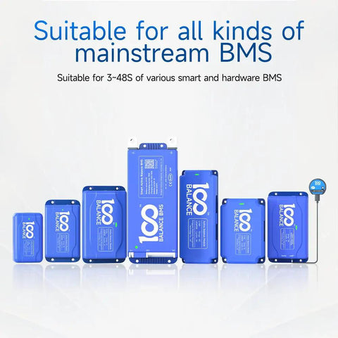 Dead Simple Plug And Play Wifi Module For Smart Active Balance Bms in multiple sizes, blue casing, suitable for various mainstream BMS.