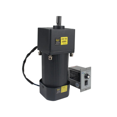 Beefy 250W 110V AC Adjustable Gear Reducer Motor With 0-280 RPM Speed Governor High Torque 8 Nm CW CCW 5 To 1 Reduction 15 Mm Shaft