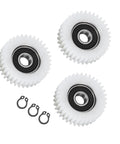 3 Pack 36 Tooth E Bike Hub Motor Clutch Gear Kit Replacement Accessory for Ebike, three nylon gears with clips