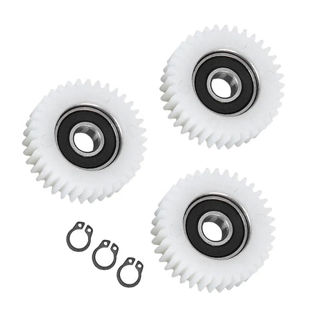 3 Pack 36 Tooth E Bike Hub Motor Clutch Gear Kit Replacement Accessory for Ebike, three nylon gears with clips