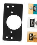 Stainless Steel Hinge Repair Plates Kit 2 Pack For Cabinets And Furniture Durable Mending Plates Easy Install Quick Fix shown installed on cabinet