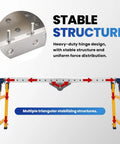 Stable structure of Adjustable Height Workbench Built Like A Tank With Heavy Duty Carbon Steel and a Massive 1250 Pound Load Rating.