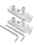 Ultimate Two Piece Tap Extractor Kit For Stripped Screw Removal And Broken Bolt Fixing With Hose Remover Tool To Save Your Plumbing Projects Fast, silver steel, two-piece with hex keys