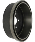 Centric 123.65021 C-Tek rear brake drum, front view; dark gray cast metal with bolt-hole mounting flange.
