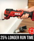 12V Brushless Oscillating Tool Kit With 40-Pc Accessory Set cutting drywall