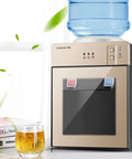 3 In 1 Water Dispenser With Ice Cold Hot And Room Temp Water Mini Desktop Water Cooler For Home Office Dorm Champagne Gold