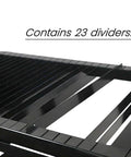 Portable Plasma Cutting Table With Wheels For No-Fuss Moving, Spark-Proof CNC Table showing 23 removable dividers