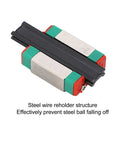 Miniature Linear Motion Rail Slide Block For Ultra Smooth Operation In Automation Equipment, Alloy Steel Guide Rail With Low Friction For High Precision Movement, Durable And Plug And Play Install, 1 Unit, steel wire retainer