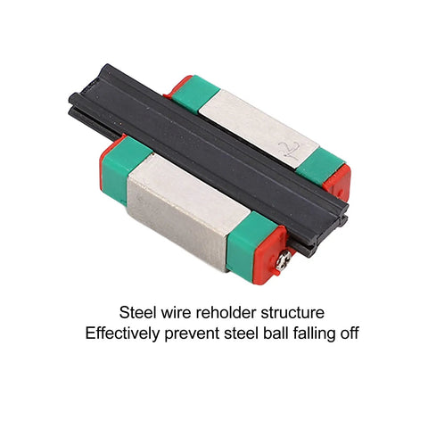 Miniature Linear Motion Rail Slide Block For Ultra Smooth Operation In Automation Equipment, Alloy Steel Guide Rail With Low Friction For High Precision Movement, Durable And Plug And Play Install, 1 Unit, steel wire retainer