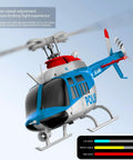 C138Pro 206 Remote Controlled Helicopter For Adults showing speed adjustment features and detailed design in blue and red