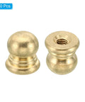 20 Pack M4x0.7 Brass Threaded Cup Caps for Lamp Finials Knobs Decorative Nuts, Lighting, Furniture And Cabinet Hardware, 10mm Ball Style Screw Caps
