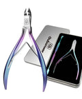3/4 Jaw Cuticle Nippers Ultra Sharp Stainless Steel Clippers For Pedicure And Manicure, Pro-Grade Nail Cutter And Cuticle Pusher