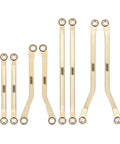 Beefed Up Brass High Clearance Links For TRX4M High Trail K10 F150 RC Crawler Upgrade That Boosts Clearance Tougher Climb Smoother Trail Performance And Easy Replacement brass suspension links set