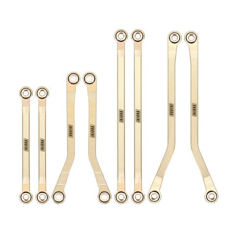 Beefed Up Brass High Clearance Links For TRX4M High Trail K10 F150 RC Crawler Upgrade That Boosts Clearance Tougher Climb Smoother Trail Performance And Easy Replacement brass suspension links set