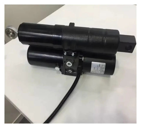 Heavy Duty Linear Actuator With 12V DC Electric 8000N Lift Force Rock Solid Design for workshop setup on white surface.