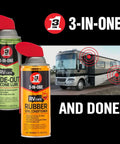 All In One RV Care 4 Pack Slide Out Silicone Lube Window And Track Dry Lube Rubber Seal Conditioner And Trailer Hitch Gel Lube For Smoother Slides Sealed Doors And Hitch Protection On The Road, 2 spray cans