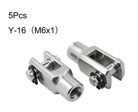 5Pcs M6x1 Female Thread Air Cylinder Rod Clevis End Y Connector For Pneumatic Cylinders 32.5mm Length