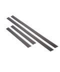 Toyota Land Cruiser Prado Door Sill Protectors Stickers Carbon Fiber Edge Guards Trim For 2010 2017 Models, four pieces on white background