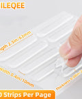 Pack Of Ten Clear Anti Slam Door Bumpers Silent Adhesive Wall Stoppers For Kitchen Cabinets Bedrooms And Closets Quick Fix To Mellow Out Loud Bangs And Keep Your Drywall Looking Fresh, showing 10 strips for easy application.