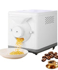Badass 1600W Electric Coffee Bean Roaster With Slick Digital Display showing roasted beans spilling into a bowl.