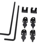 Heavy Duty Cane Drop Bolt for Wooden Gates, Vertical or Horizontal Mount, Weatherproof Steel Gate Drop Rod, Durable Outdoor Fence Locking Hardware For Commercial And Residential Gates, Rustproof, Easy Install, Locking For Outdoor Fences, black steel parts