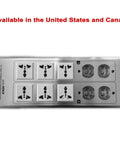Image of Kill The Hiss For Good With This Advanced Audio Video Power Purifier outlet panel with multiple sockets.