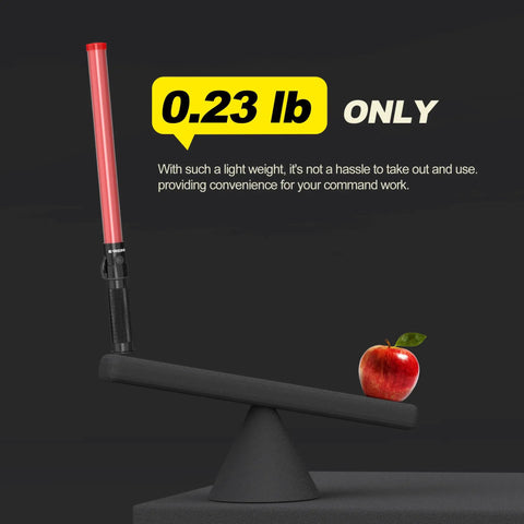 6-Piece 21-Inch Traffic Control Wand With 3 Flashing Modes Safety Baton Light balancing with apple