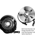 Beefy Front Wheel Bearing Hub Assembly 5 Lug With ABS Fits 2006 2010 Ford Explorer, 2007 2010 Explorer Sport Trac, 2006 2010 Mercury Mountaineer