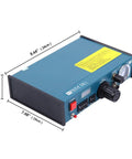 Auto Glue Dispenser With Digital Display 110V Solder Paste Liquid Adhesive Controller Dropper Machine Model 983, labeled dimensions.