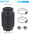 Exhaust Bellows Boot For Alpha Gen 1 And 2 And Bravo 1 2 3 Outdrives Replacement Marine Exhaust Hose with clamps and brackets