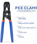 All In One Ratchet PEX Cinch Tool With Remove Function For Three Eighths To One Inch Stainless Steel Clamps front view