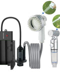 Portable Camping Shower Pump Powered By Four D Batteries, 0.66 Gallons Per Minute Flow, with 8ft hose and shower head