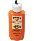 No. 9 Precision Oil Combo Pack with Needle Point Bottle and 2.25 Oz Refill for Firearms, orange bottle with white cap.
