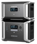 Badass High Capacity Portable Power Station Delivering Lightning Fast Solar Recharge And Reliable Juiced Backup For Home Outages Extended Weekend Getaways stacked unit with display and ports.