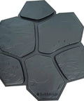 Concrete Molds 6 Piece DIY Plastic Molds Set For Flagstone Paving Stones Patio Garden Walkways And Paths With Textured Surfaces