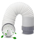 5 Inch Diameter Portable Air Conditioner Exhaust Hose Replacement Extends Up To 58.85 Inches Includes TL2667 Connection Fits PACC100EL