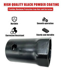 Black powder-coated Three Eighths Inch Drive 54mm Hub Axle Nut Socket, Six Point Front Wheel Locknut Tool for Land Cruiser Hilux 4x4 Patrol