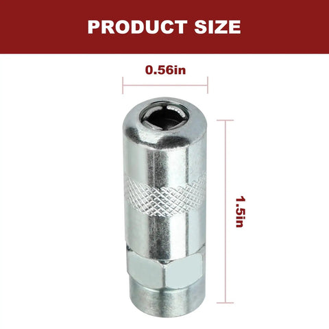 Two Pack Grease Gun Couplers For Milwaukee M18 2 Speed And M12 Cordless Grease Guns Fits 2446 20 2446 21XC 2646 20 Product Size